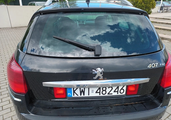 Peugeot 407 cena 7400 przebieg: 213563, rok produkcji 2007 z Wieliczka małe 172